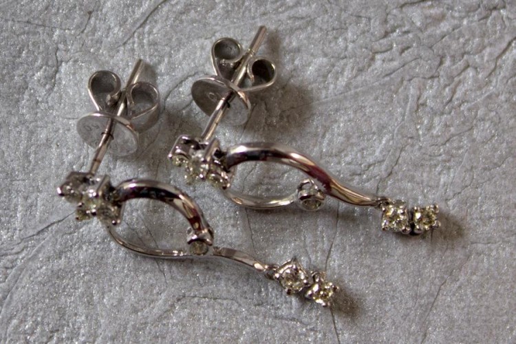 Fancy Delicate Diamond Earrings